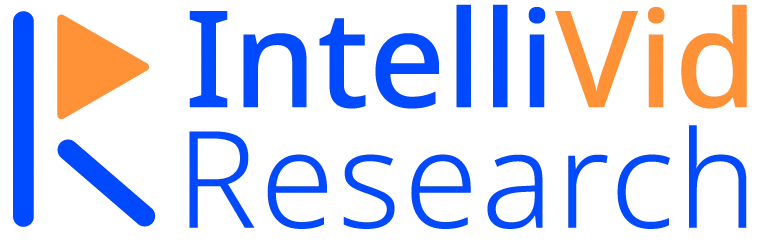 IntelliVid Research logo in a two-row arrangement with the icon
