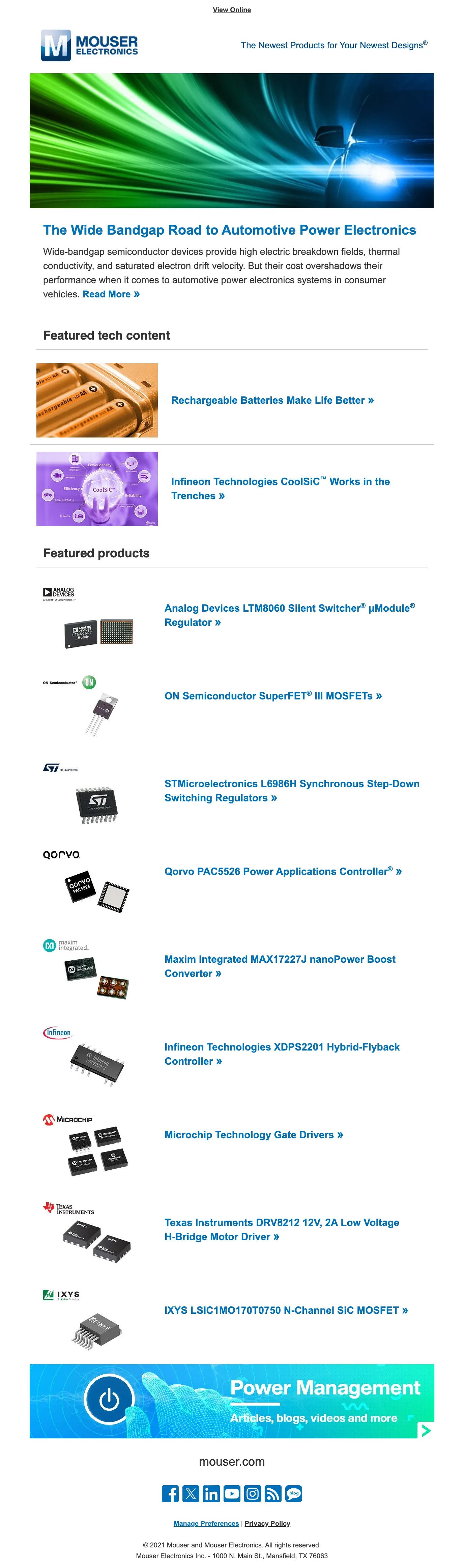 Power management newsletter